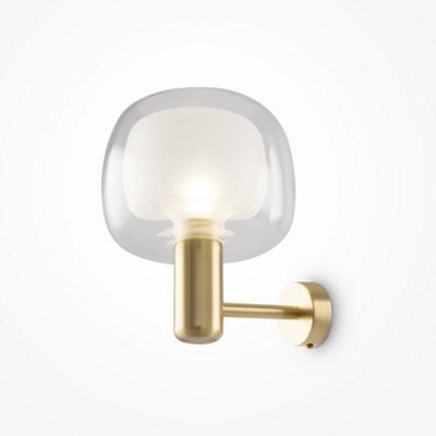 Luminosa Lighting Luminosa Maytoni Vision Modern Wall Lamp Gold E14 from B&Q