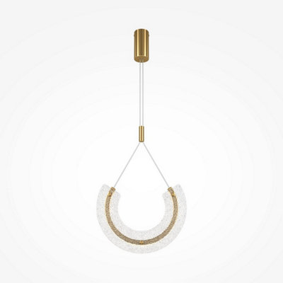 Luminosa Lighting Luminosa Maytoni Maya I Modern Integrated Led Pendant Ceiling Light Gold 3000K from B&Q