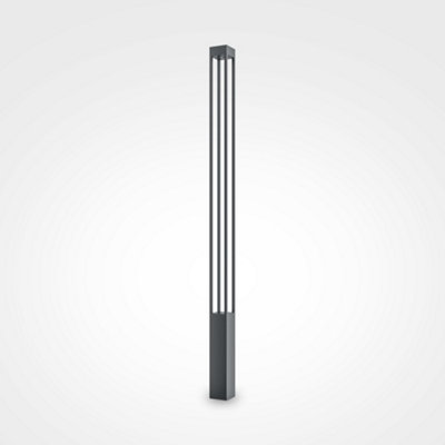 Luminosa Lighting Luminosa Maytoni Elbe Outdoor Bollard Graphite200Cm 3000K Ip65 from B&Q
