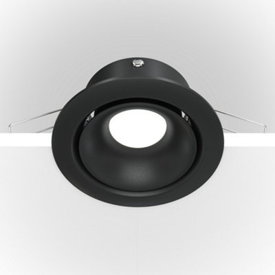 Luminosa Lighting Luminosa Maytoni Yin Recessed Downlight Black Gu10