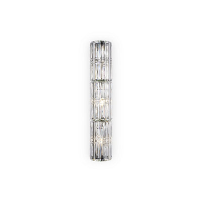 Luminosa Lighting Luminosa Maytoni Facet Classic 3 Light Wall Lamp Chrome E14 from B&Q