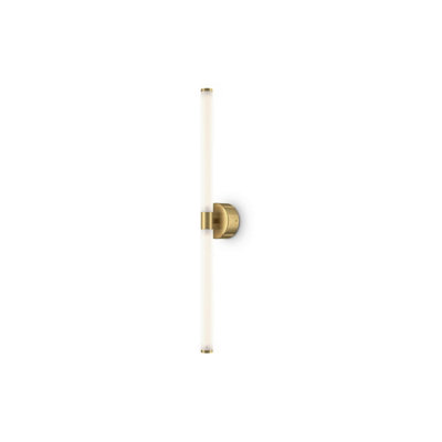 Luminosa Lighting Luminosa Maytoni Axis Modern Up & Down Wall Lamp Gold 3000K from B&Q