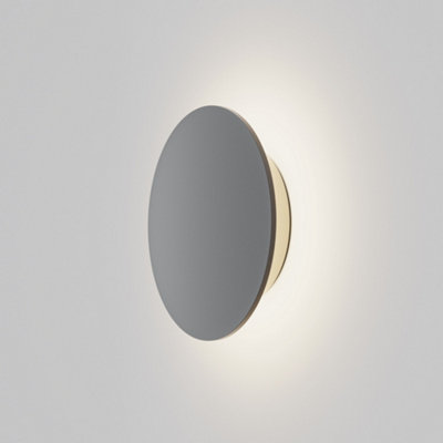 Luminosa Lighting Luminosa Wald Outdoor Modern Wall Lamp Graphite 3000K 1050Lm Ip65 from B&Q