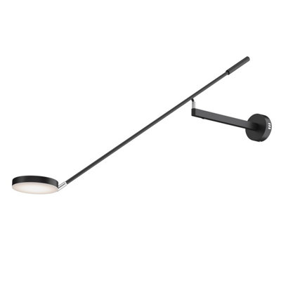 Luminosa Lighting Luminosa Maytoni Fad Modern Dimmable Integrated Led Wall Lamp Black 3000K from B&Q