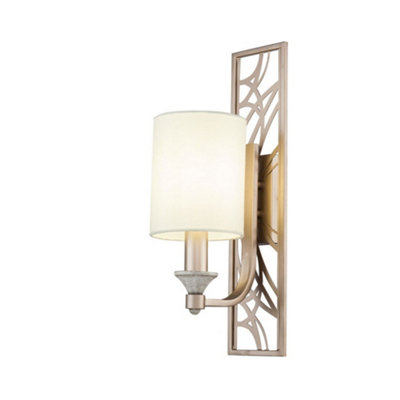 Luminosa Lighting Luminosa Vittoria Wall Candle Lamp Cream With Gold1 LightE14 from B&Q