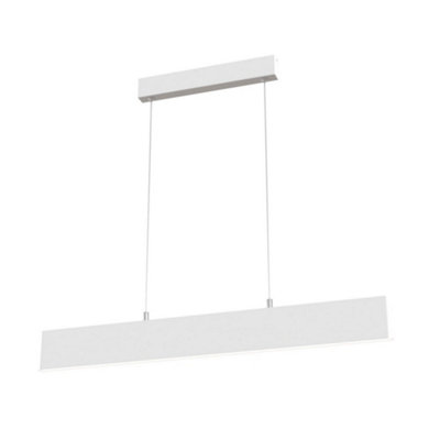 B&Q -  Luminosa Step Integrated Led Linear Ceiling Pendant Lamp White