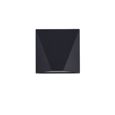 Luminosa Lighting Luminosa Beekman Integrated Led Wall Lamp BlackIp54 from B&Q