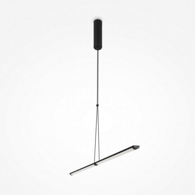 Luminosa Lighting Luminosa Maytoni Supersymmetry Modern Integrated Led Pendant Ceiling Light Matt Black 4000K from B&Q