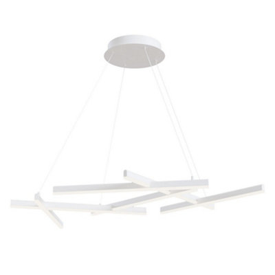 Luminosa Lighting Luminosa Line Integrated Led Ceiling Pendant Lamp White from B&Q