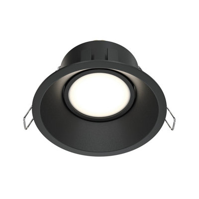 Luminosa Lighting Luminosa Dot Round Recessed Downlight Black 1Xgu10 from B&Q