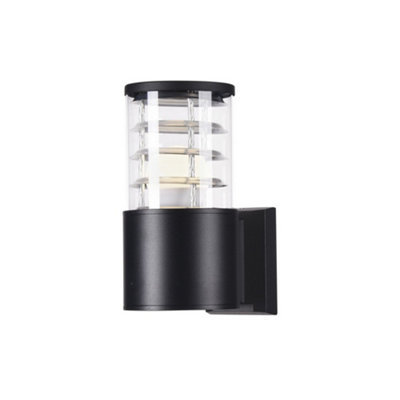 B&Q -  Luminosa Bronx Wall Lamp Black1 Light Ip54E27