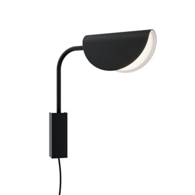 Luminosa Lighting Luminosa Mollis Modern Wall Lamp BlackAcrylic Shade
