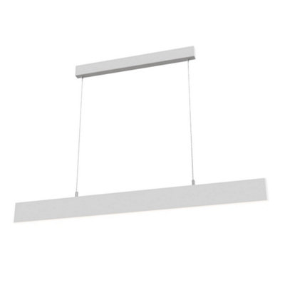 B&Q -  Luminosa Step Integrated Led Linear Ceiling Pendant Lamp White