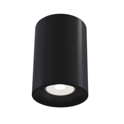 Luminosa Lighting Luminosa Alfa Surface Mounted Ceiling Downlight Black1 LightGu10 from B&Q