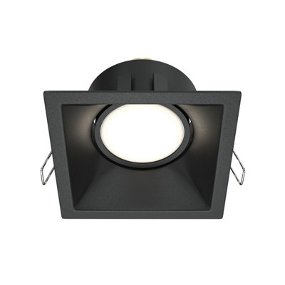 Luminosa Lighting Luminosa Dot Square Recessed Downlight Black 1Xgu10 from B&Q