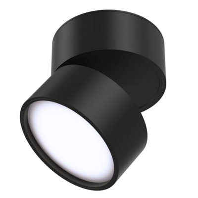 Luminosa Lighting Luminosa Technical Onda Integrated Led Black Surface Mounted Ceiling Lamp from B&Q
