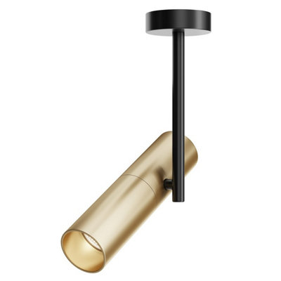 Luminosa Lighting Luminosa Maytoni Elti Spotlight BlackGold Gu10 from B&Q