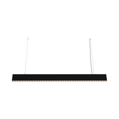 Luminosa Lighting Luminosa Maytoni Points Bar Pendant Ceiling Light Black Integrated Led 4000K from B&Q
