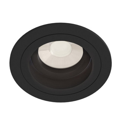 B&Q -  Luminosa Akron Recessed Downlight Black1 LightGu10