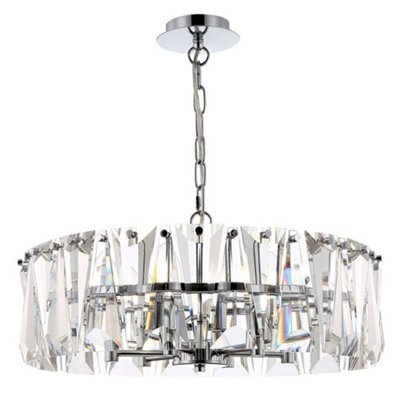 B&Q -  Luminosa Puntes Ceiling Pendant Lamp Chrome6 LightE14