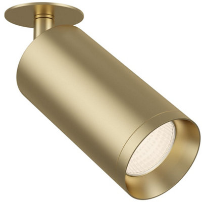 B&Q -  Luminosa Technical Focus Matt Gold Spotlight Ceiling Lamp