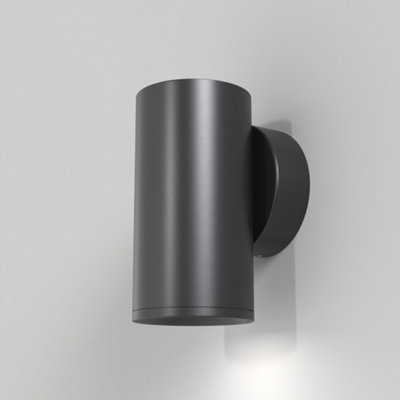 B&Q -  Luminosa Maytoni Focus S Flush Wall Lamp Black Gu10