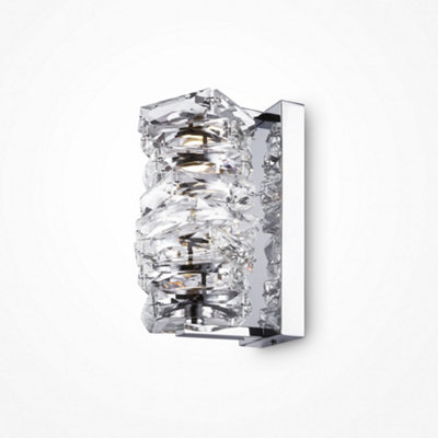Luminosa Lighting Luminosa Maytoni Coil Modern Wall Lamp Chrome 3000K from B&Q