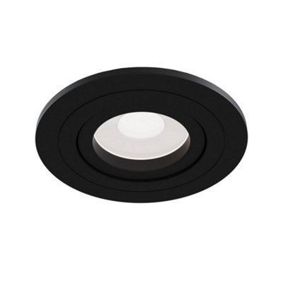 B&Q -  Luminosa Atom Recessed Downlight Black1 LightGu10