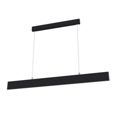 B&Q -  Luminosa Step Integrated Led Linear Ceiling Pendant Lamp Black