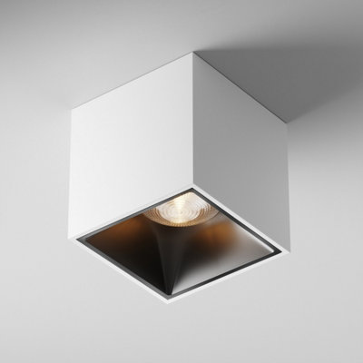 Luminosa Lighting Luminosa Maytoni Alfa Led Square Surface Mounted Downlight White840Lm3000K from B&Q