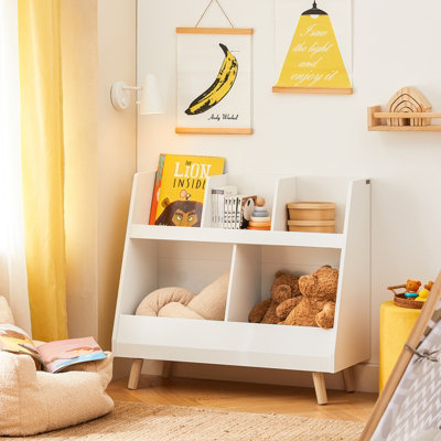 Sobuy Kmb19-WChildren Kids Bookcase Storage Display Rack Organizer Holder,white,w86Xd36Xh77 from B&Q