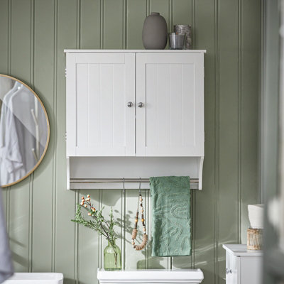 Sobuy Bzr84-WBathroom Wall Cabinet Medicine Cabinet Storage Cabinet Cupboard,white,w60Xd30Xh60 from B&Q