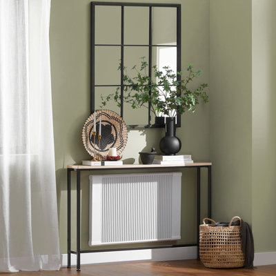 Sobuy Fsb19-Xl-ZConsole Table Hall Table Side Table End Table Living Room Sofa Table,brown,w120Xd20Xh80 from B&Q