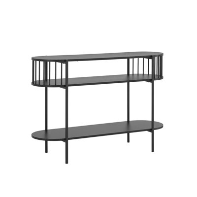 Sobuy Console Table 3 Tier Hall Sofa Side Table Black from B&Q