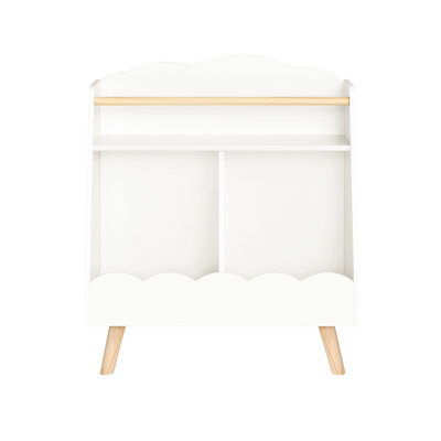 Sobuy Kids Bookcase Toy Storage Shelf With 3 Compartments White from B&Q