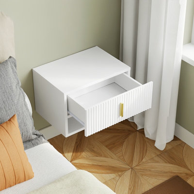 Sobuy Nightstand With 1 Drawer And Open Shelf 15.7X11.8X10.2 Inch Fbt176-E-WWhite from B&Q