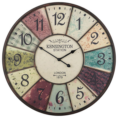 B&Q -  Wall Clock Boswil 59 Cm Metal Multicolour