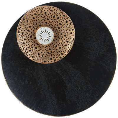 B&Q -  Wall Decor Rubidium Metal 49 Cm Black