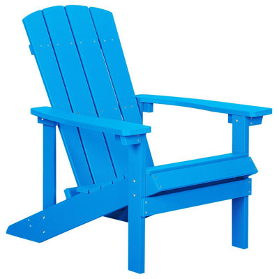 Beliani  Garden Chair Adirondack Blue from B&Q