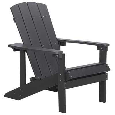 Beliani Garden Chair Adirondack Dark Grey from B&Q