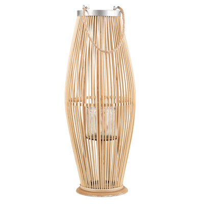 B&Q -  Lantern Tahiti Bamboo 72 Cm Natural