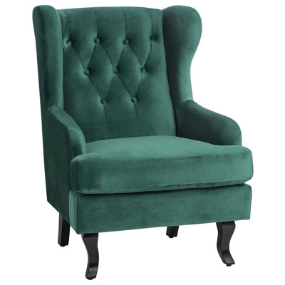 Beliani Armchair Alta Velvet Dark Green from B&Q