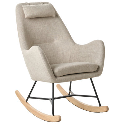 B&Q -  Rocking Chair Arrie Fabric Light Beige