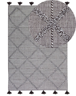 B&Q -  Rug Tuzla Brown 140 X 200 Cm Cotton