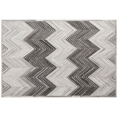 B&Q -  Rug Aytepe Grey 160 X 230 Cm Leather