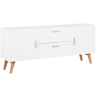 Beliani Scandinavian 2 Door Sideboard Meet White
