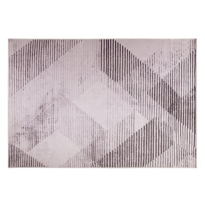 B&Q -   Rug Kale Pink 140 X 200 Cm