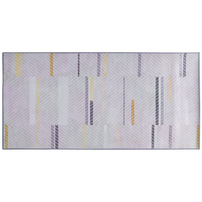 B&Q -   Rug Ergenli Grey 80 X 150 Cm