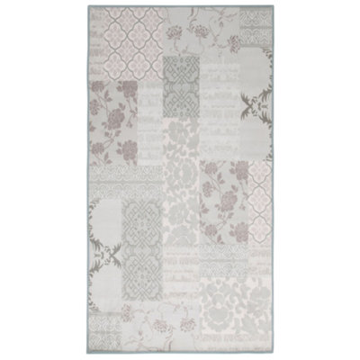 B&Q -  Rug Ballica Ii Grey 80 X 150 Cm