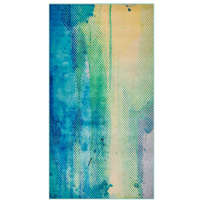 B&Q -   Rug Susuz Blue 80 X 150 Cm